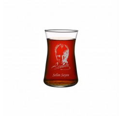 Atatürk Heybeli Çay Bardağı